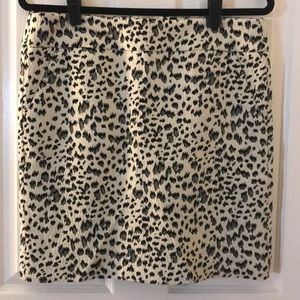 Loft animal print skirt sz M